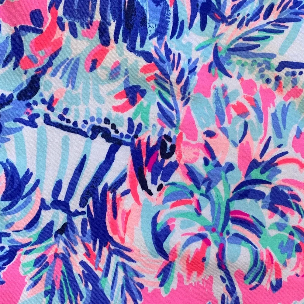 Lily Pulitzer xs zip up pink blue green